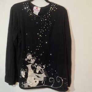 Quacker Factory Snowman Christmas Sweater, Size XL (used)